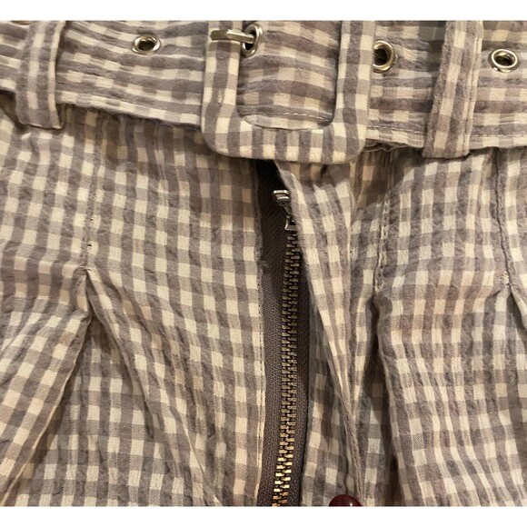 Blank Nyc Shorts - Skort Size 30 (approx size 12)  Gray White Striped w/Pockets - Picture 4 of 10